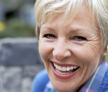 Senior woman smiling with beautiful teeth